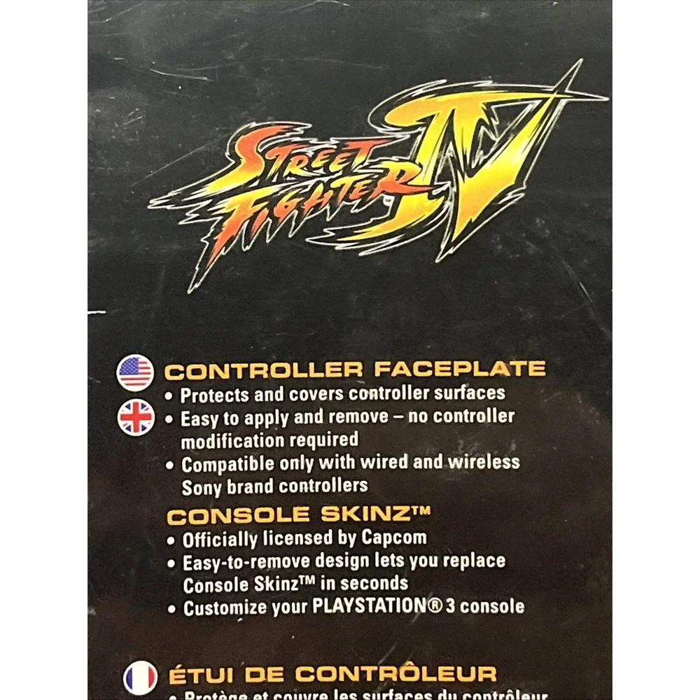 Collector Edition Street Fighter Controller Faceplates + Console Skinz Set Of 2